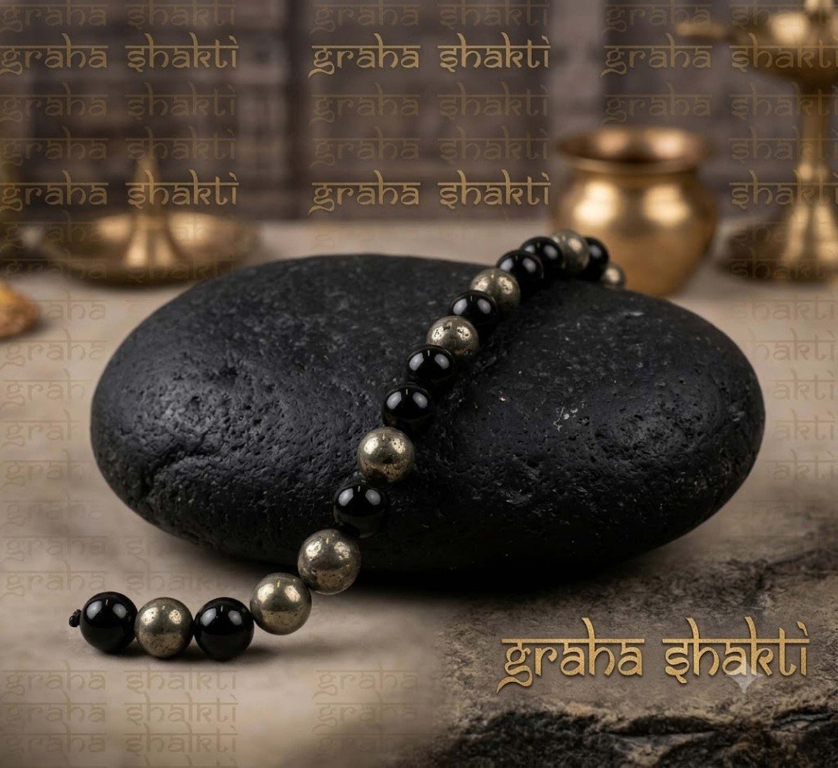 Pyrite & Black Obsidian