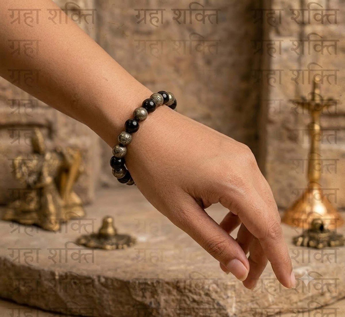 Pyrite & Black Obsidian