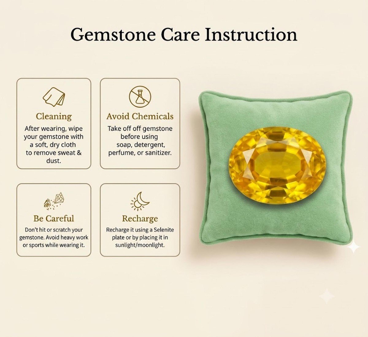 Ceylon Pukhraj Yellow Sapphire