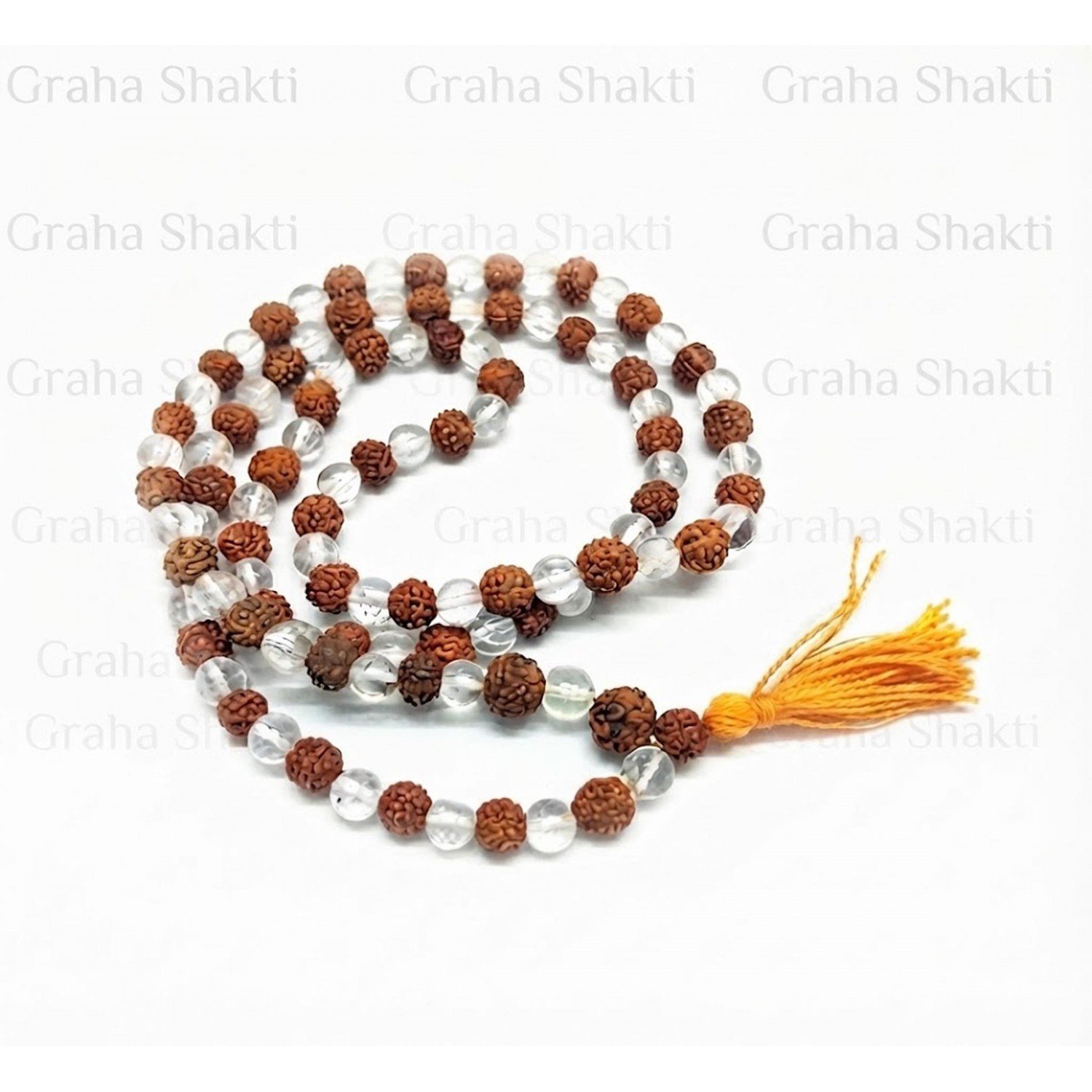 Rudraksha Sfatik Mala