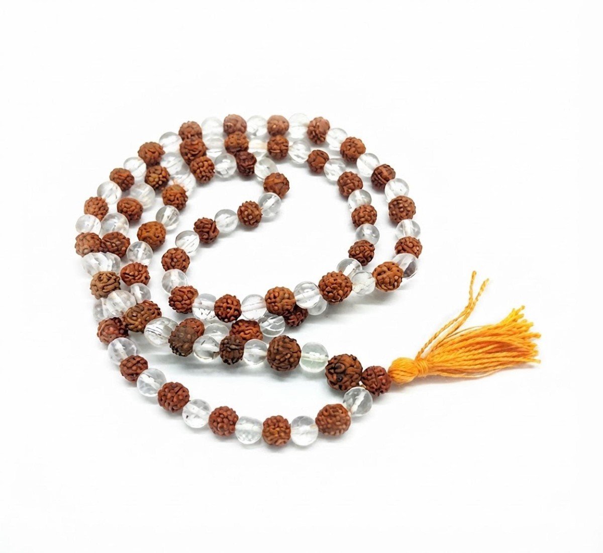 Rudraksha Sfatik Mala