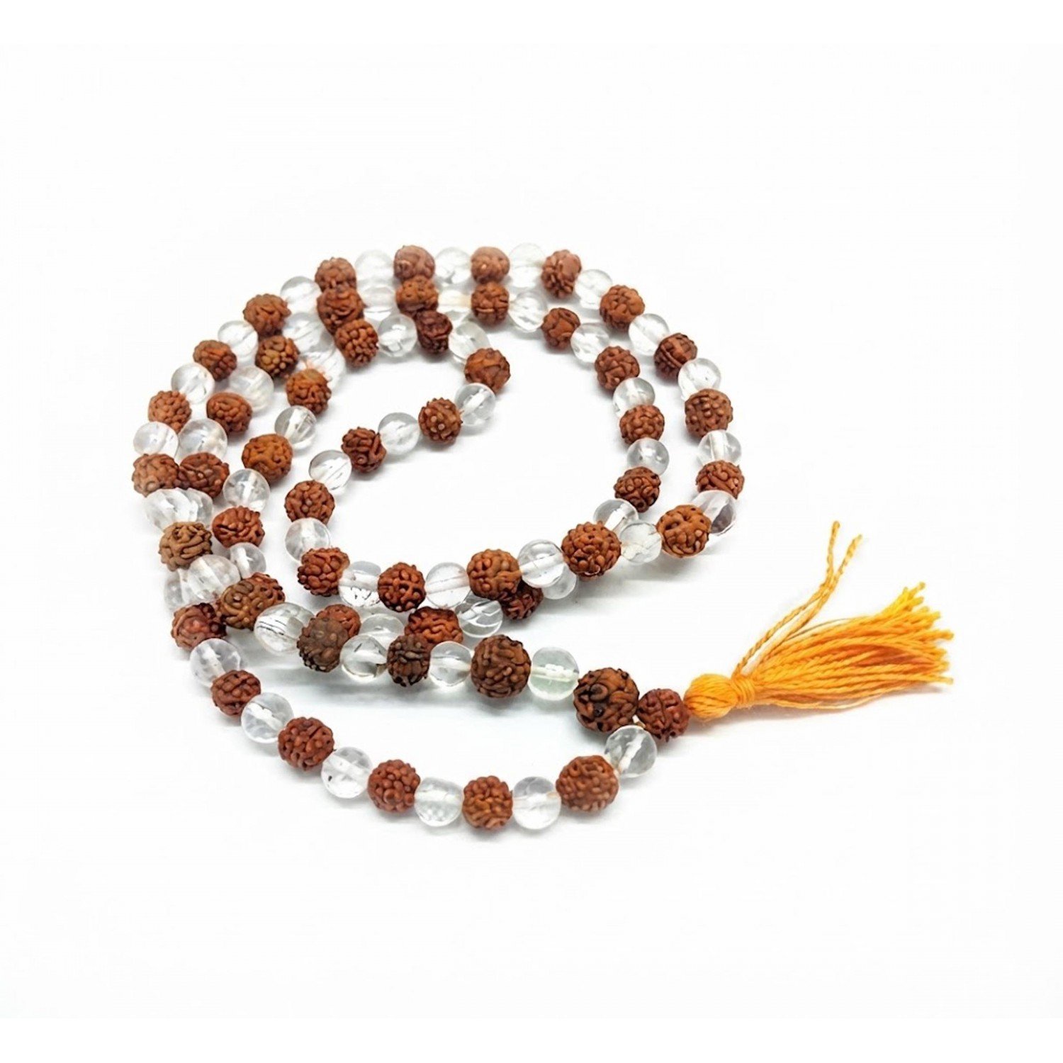 Rudraksha Sfatik Mala