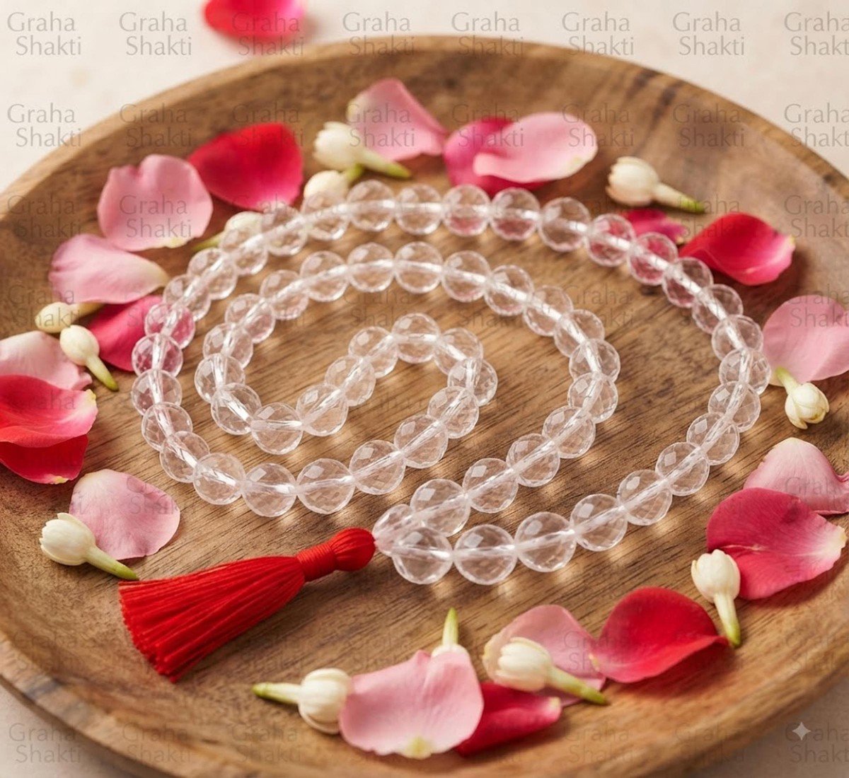 Sfatik (Clear Quartz ) Mala