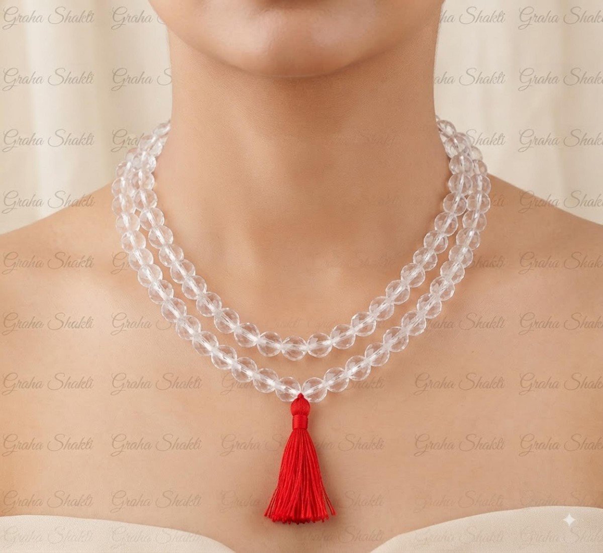 Sfatik (Clear Quartz ) Mala