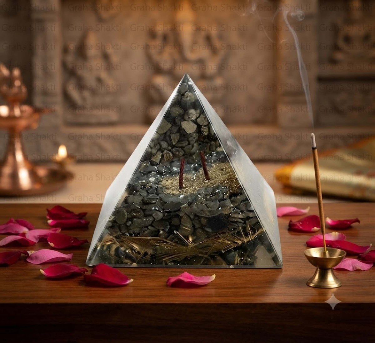 Money Magnet Pyrite Pyramid