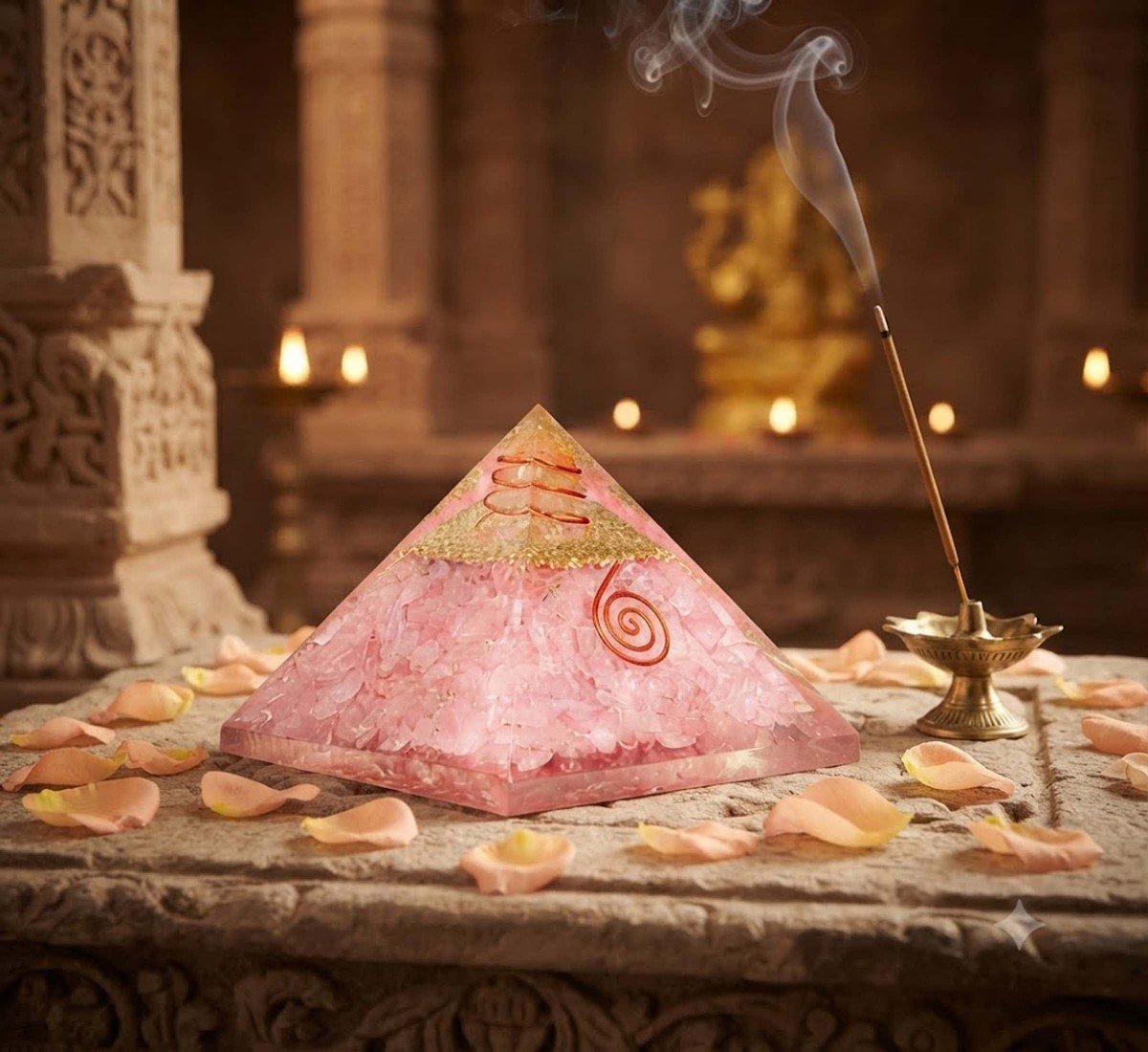 Rose Quartz Pyramid