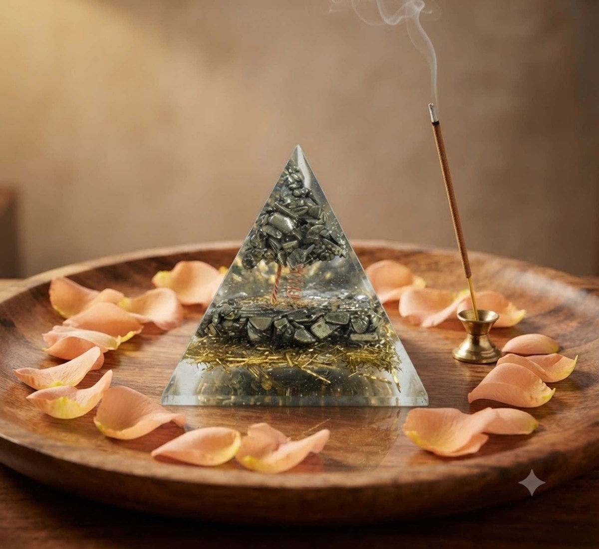 Pyrite Money Magnet Pyramid