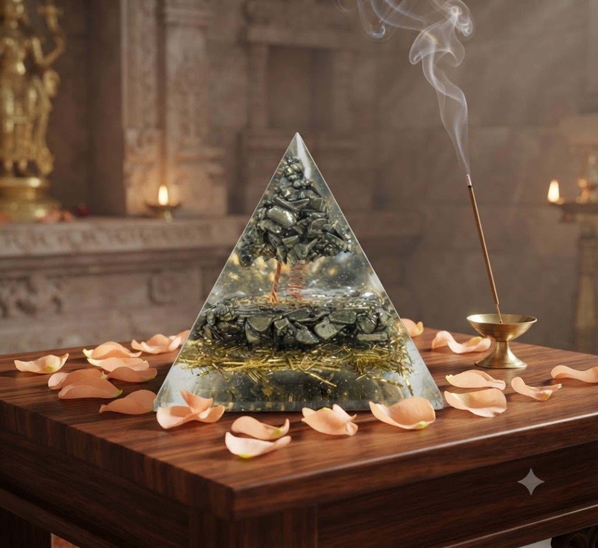 Pyrite Money Magnet Pyramid